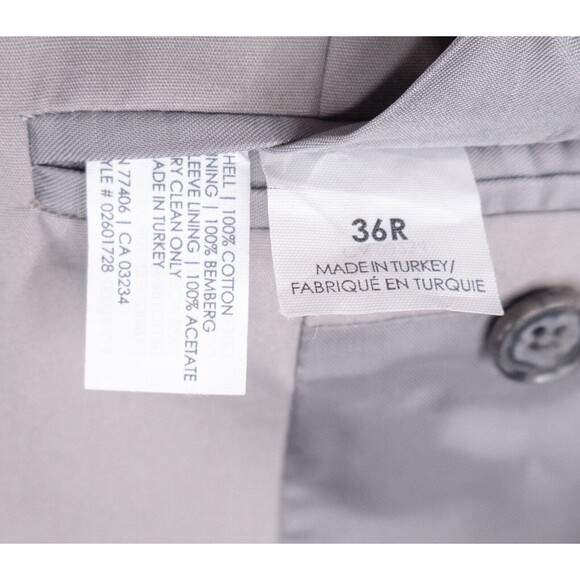 Club Monaco New York Grant Fit Cotton Sport Coat Jacket Blazer Beige Sz 36R EUC - Picture 10 of 13